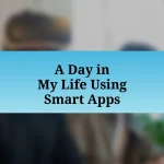 A Day in My Life Using Smart Apps