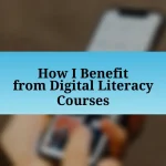 How I Benefit from Digital Literacy Courses