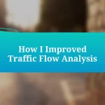 How I Improved Traffic Flow Analysis