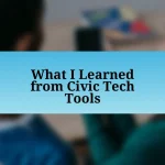 What I Learned from Civic Tech Tools