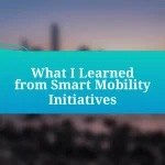 What I Learned from Smart Mobility Initiatives
