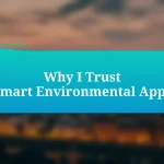 Why I Trust Smart Environmental Apps