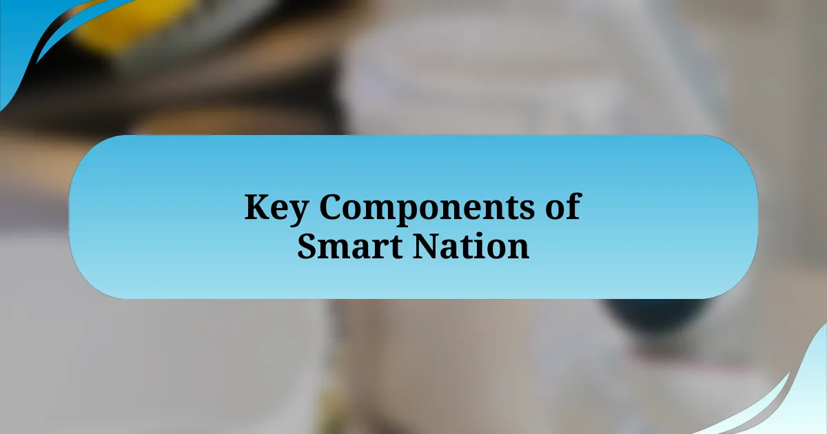 Key Components of Smart Nation