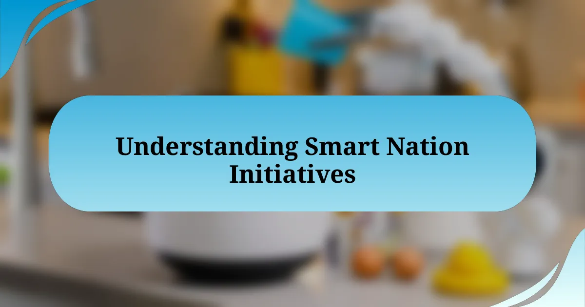 Understanding Smart Nation Initiatives